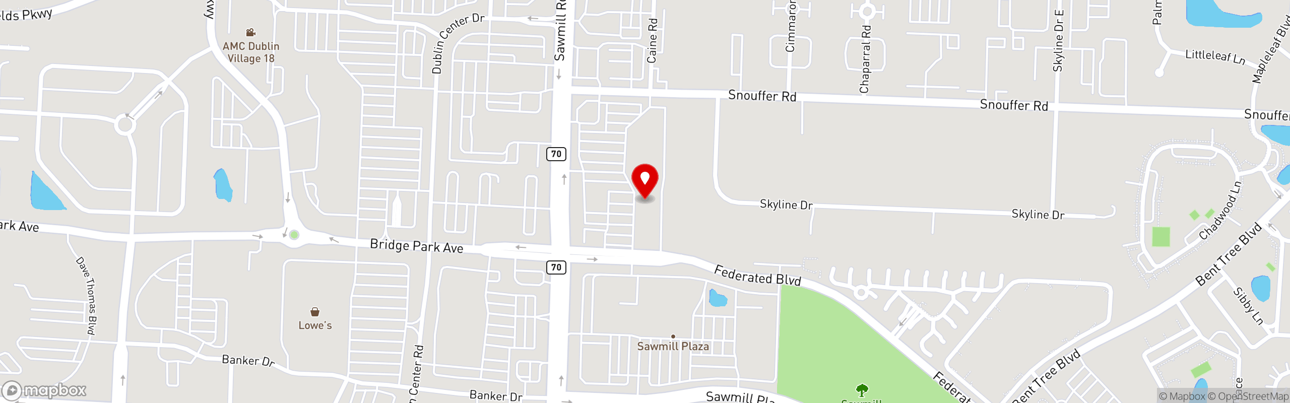 Street map pinning Clove Indian Bistro in Clove Indian Bistro
