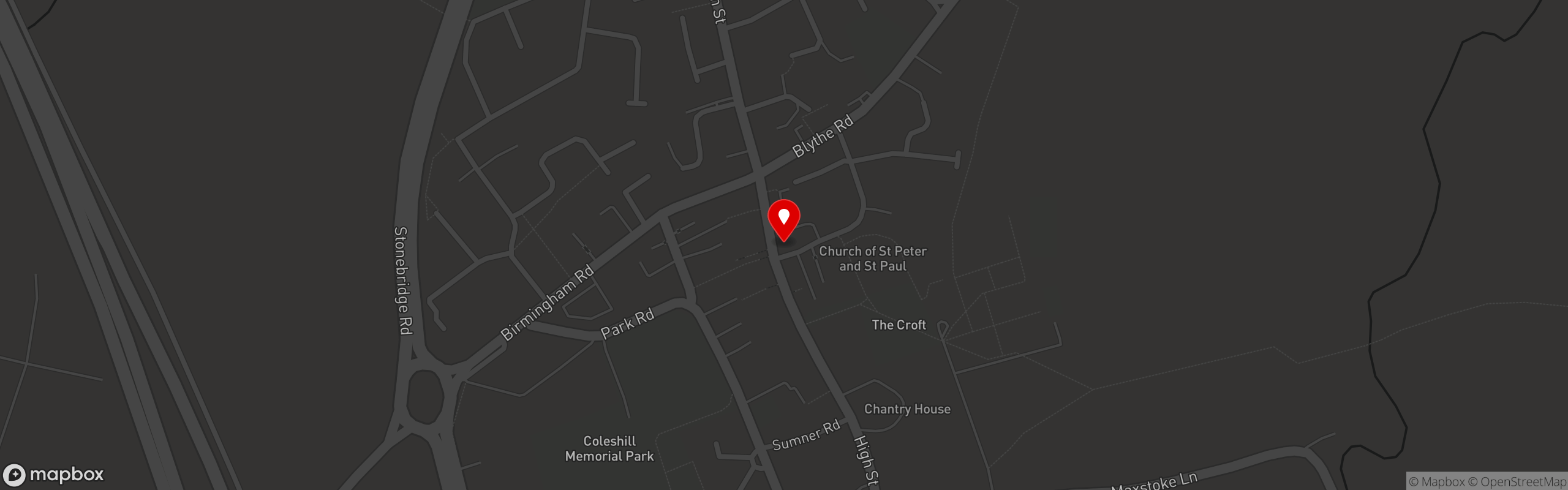 Street map showing the location of Sixty Fish in Sixty Fish