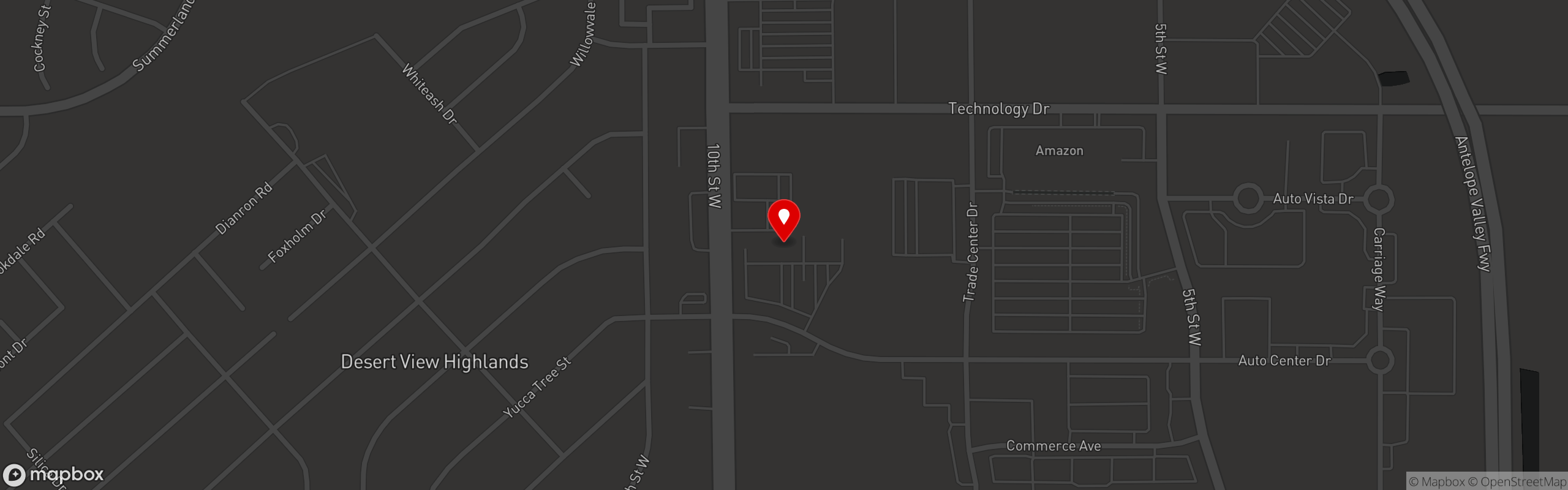Street map pinning Epic Milestone Catering in Epic Milestone Catering
