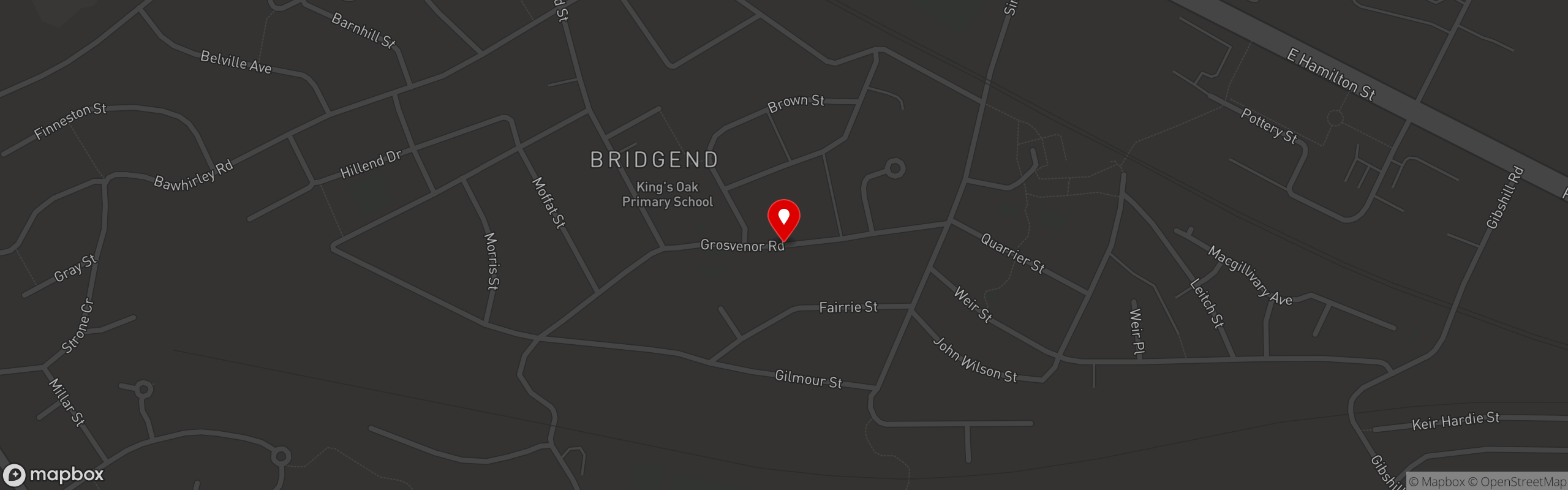 Street map showing the location of Marios Italian Fish & Chip Shop in Marios Italian Fish & Chip Shop