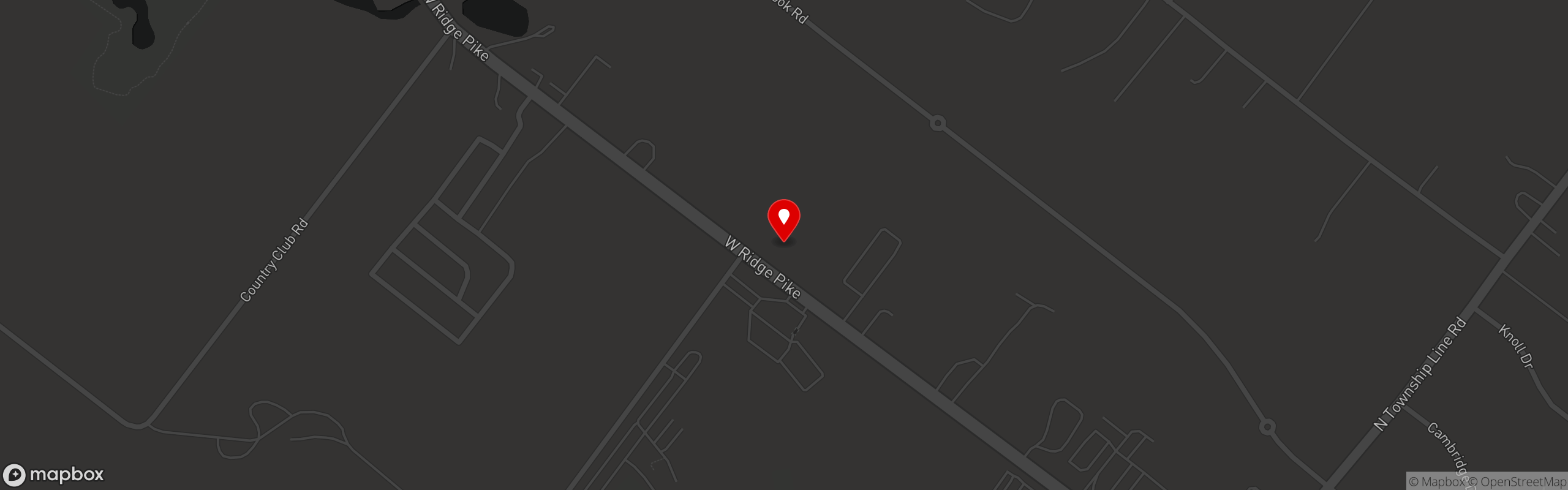 Street map pinning Luciano's Pizzeria Ristorante in Luciano's Pizzeria Ristorante