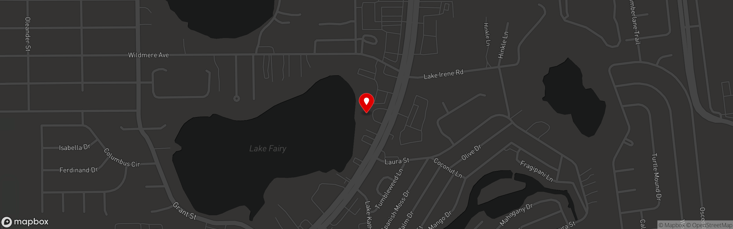 Street map pinning Enzo's on the Lake in Enzo's on the Lake