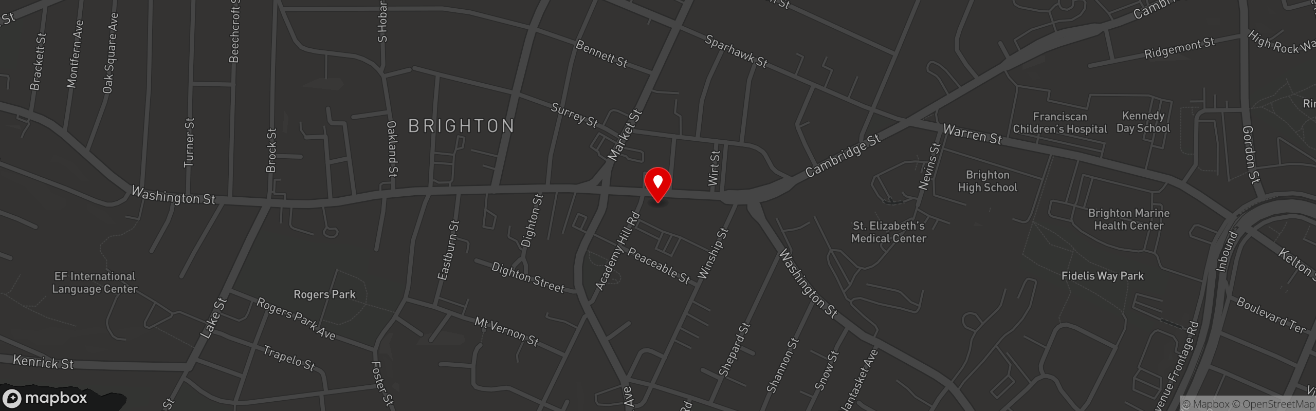 Street map pinning Devlin's in Devlin's