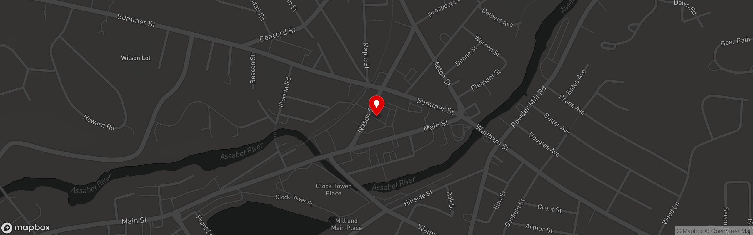 Street map pinning Babico's Cafe & Grill in Babico's Cafe & Grill