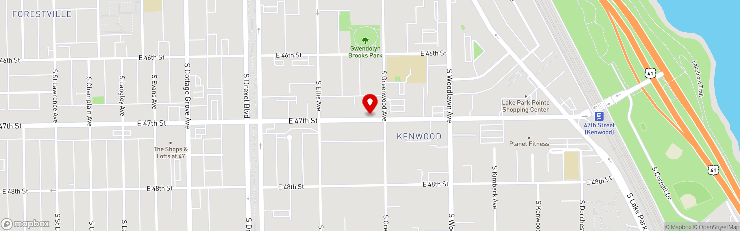 Street map pinning Carver 47 Food & Wellness Market in Carver 47 Food & Wellness Market