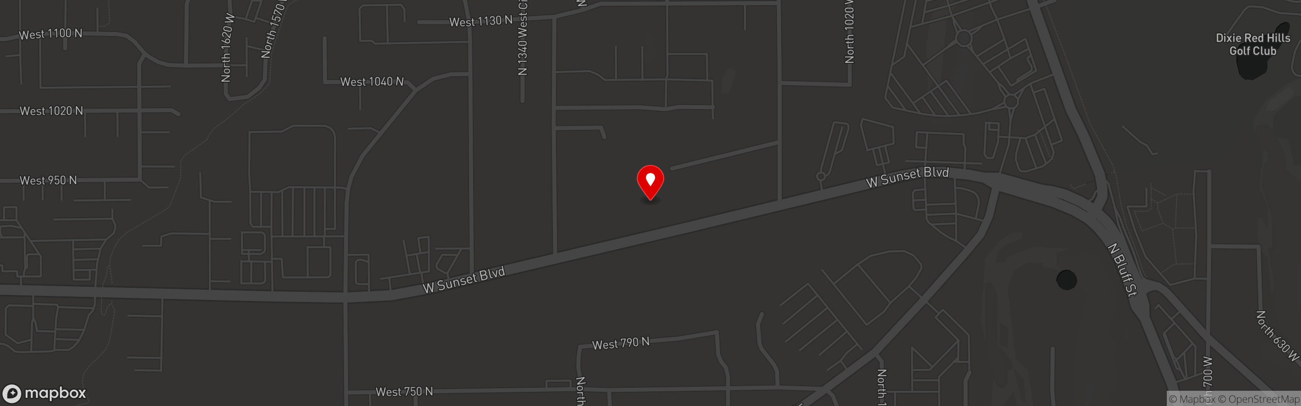 Street map pinning Anasazi Steakhouse in Anasazi Steakhouse
