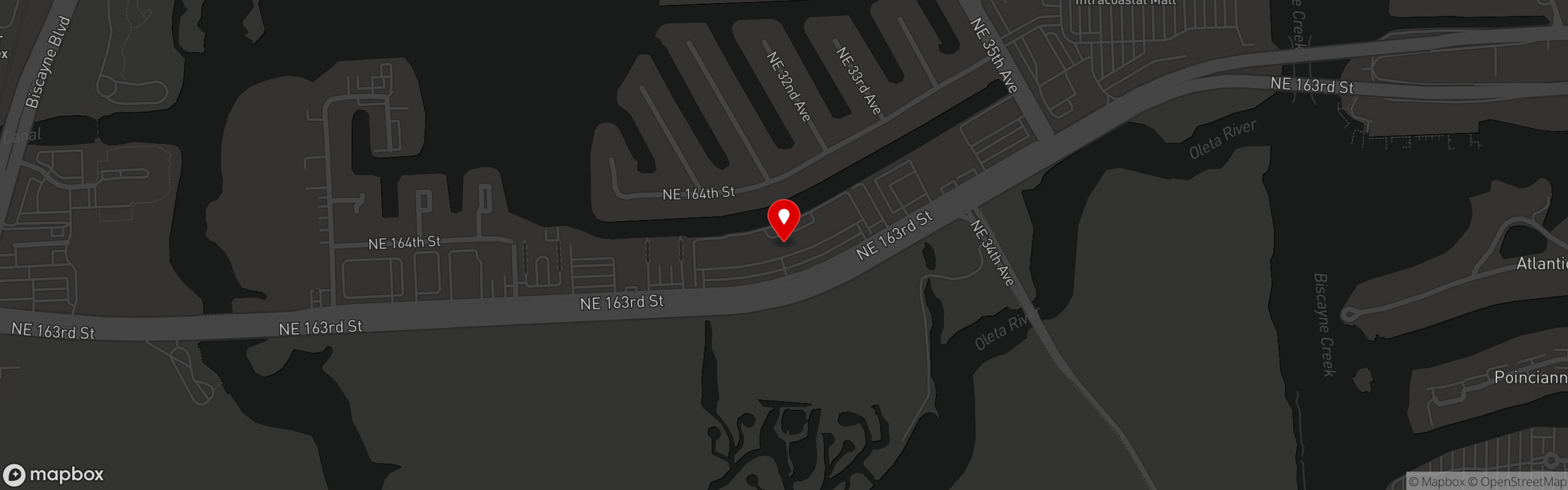 Street map pinning La Matera in La Matera Miami