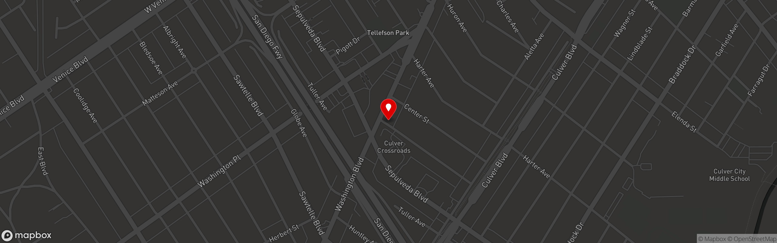 Street map pinning Moto Ramen in Moto Ramen - Culver City