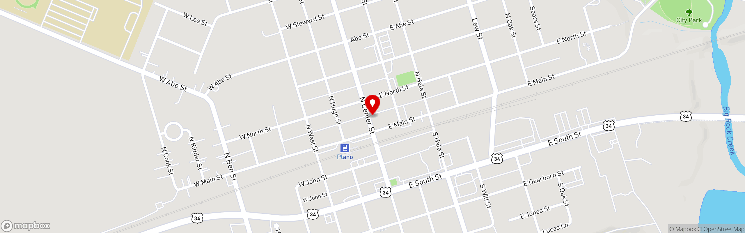 Street map pinning Tako Chido in Plano