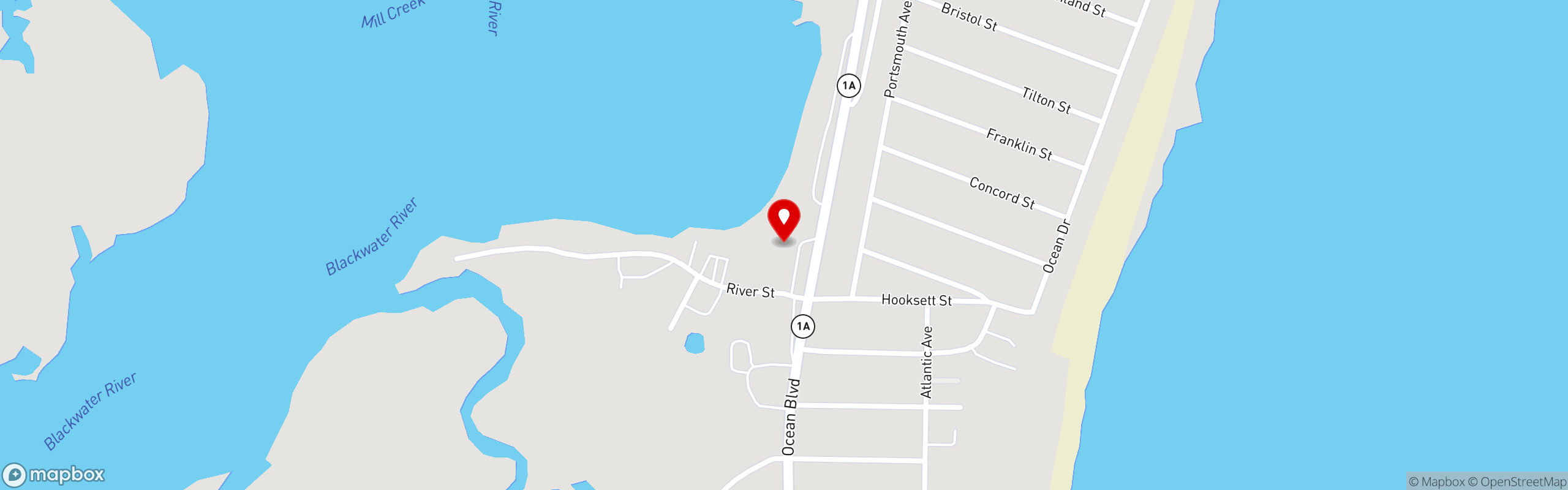 Street map pinning Ernie's Seaside in Ernie's Seaside Restaurant