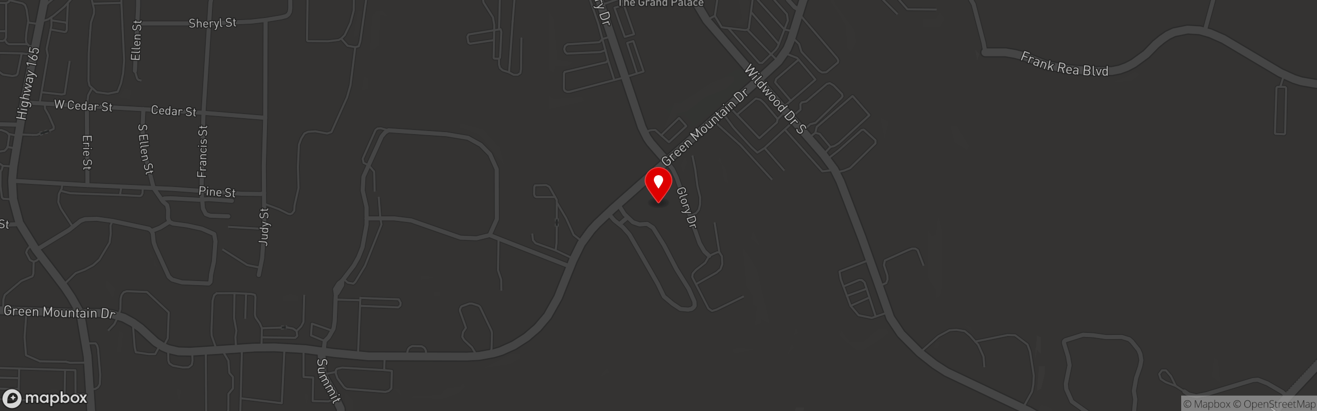 Street map pinning Florentina's Ristorante Italiano in Branson