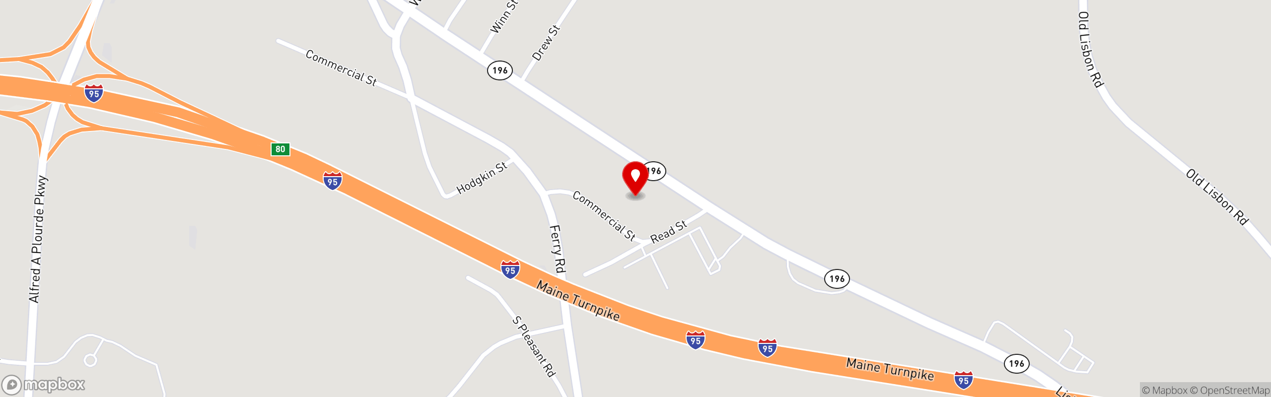 Street map pinning Gridiron Restaurant & Sports Pub in Gridiron Restaurant & Sports Pub