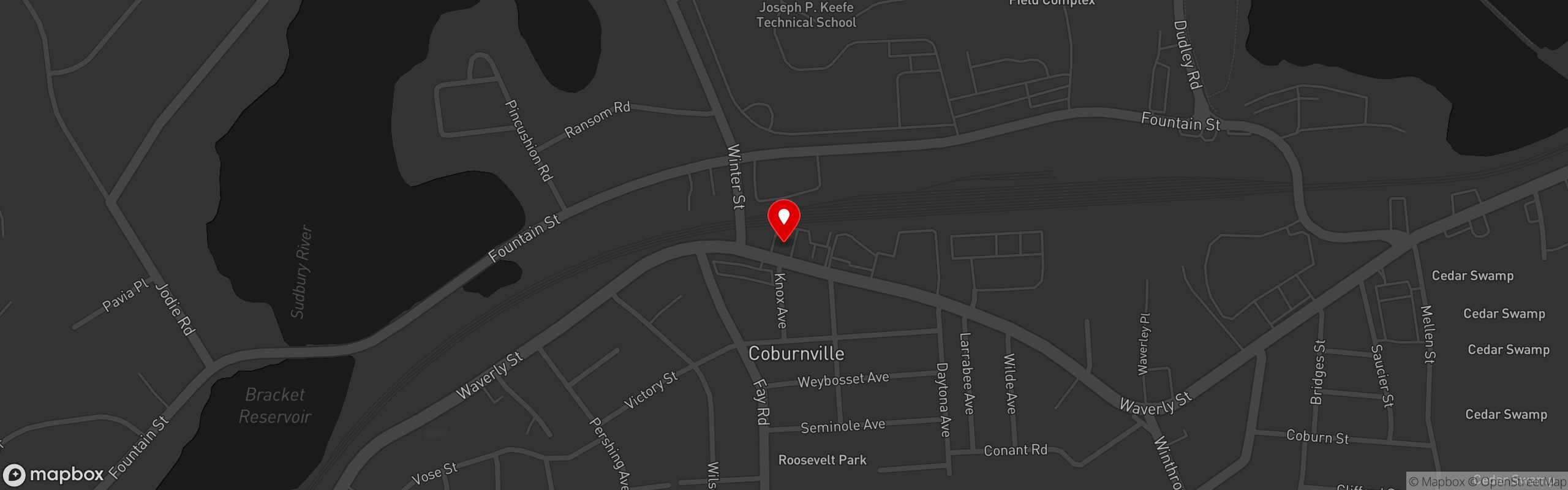 Street map pinning La Cantina Italiana in La Cantina Italiana
