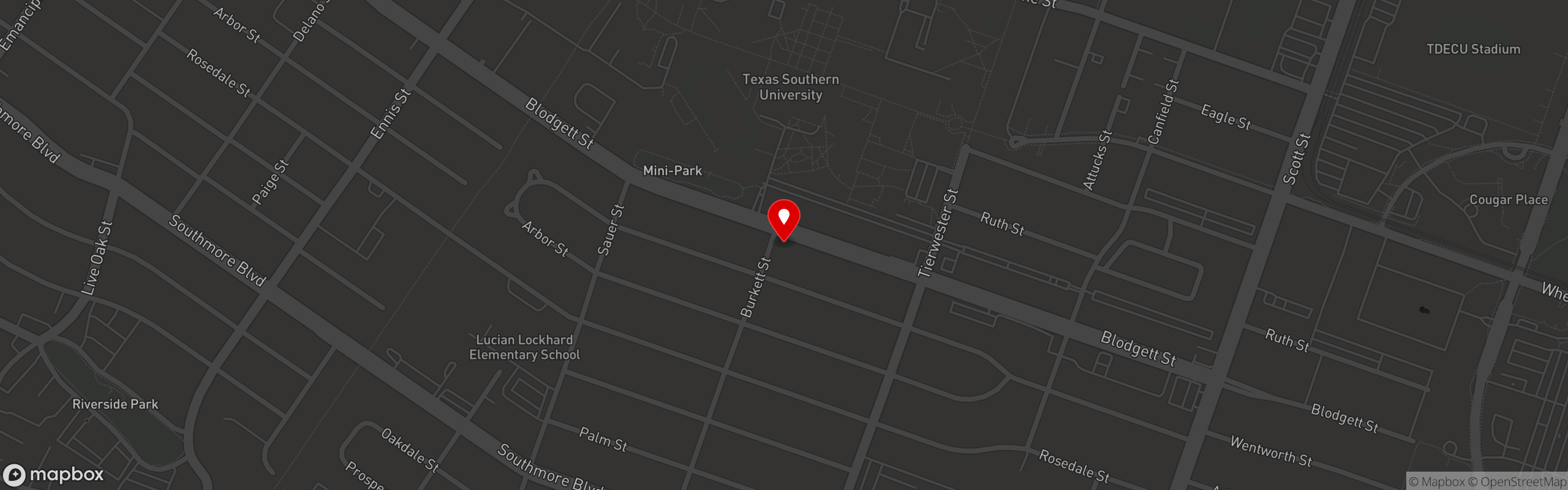 Street map pinning Gormillas in Houston, TX