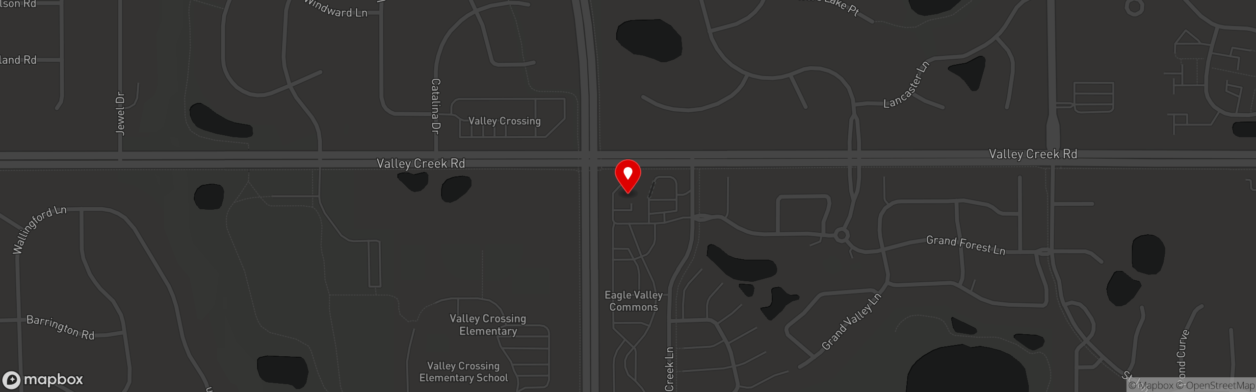 Street map pinning Carbone's Pizzeria of Woodbury Minnesota in Carbone's Pizzeria