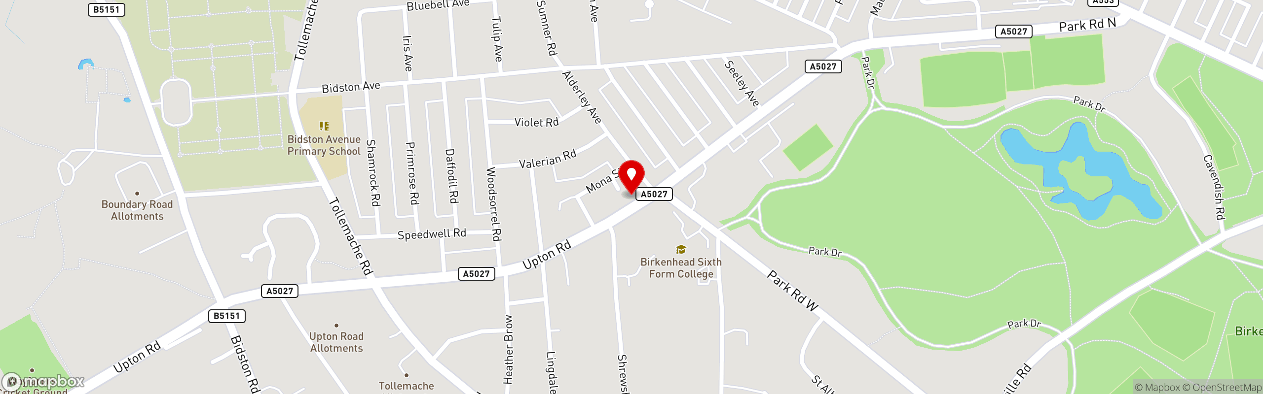 Street map showing the location of Georgios Fish and Chips in Georgios Fish and Chips