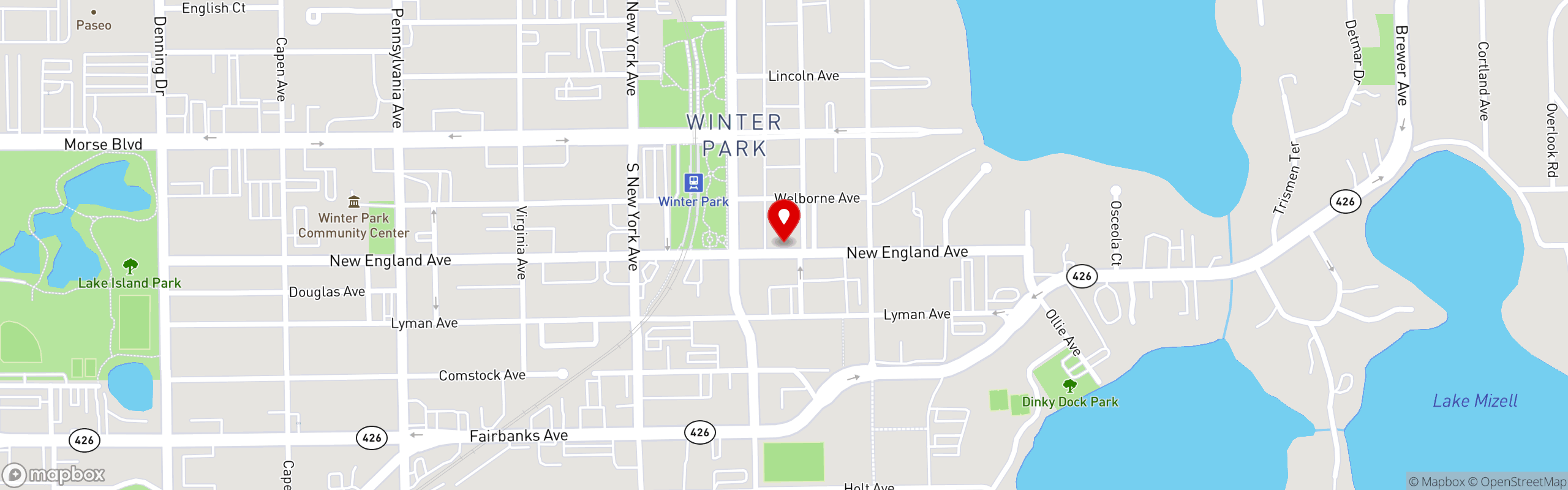 Street map pinning New General Cafe in New General