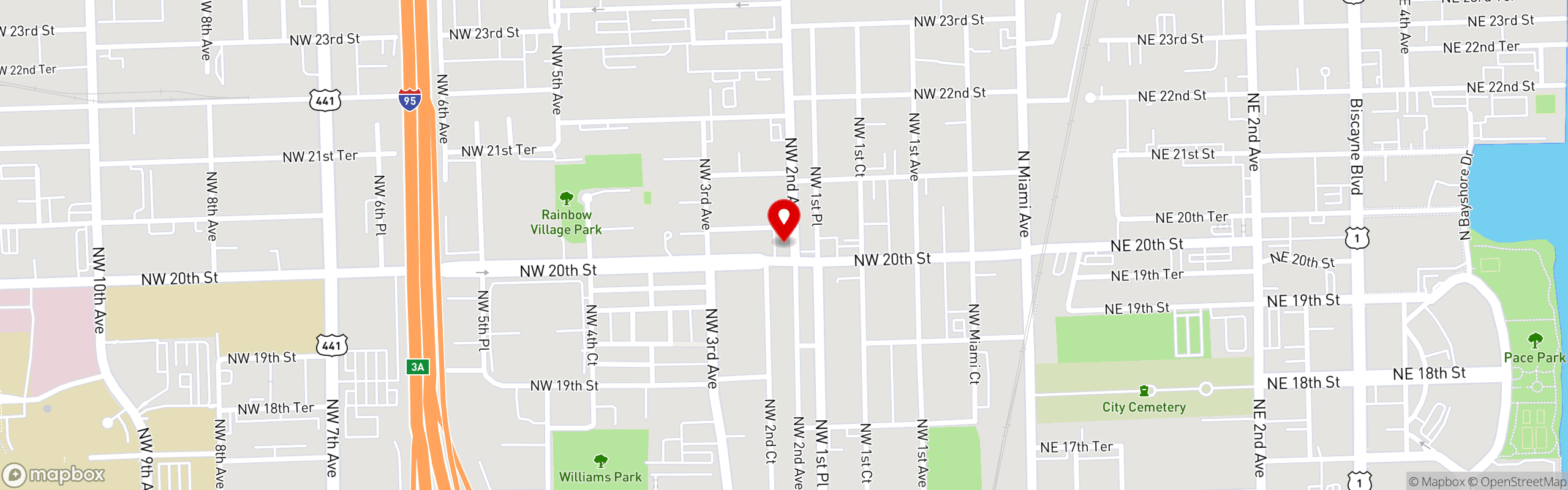 Street map pinning Lira House Wynwood in Lira House Wynwood