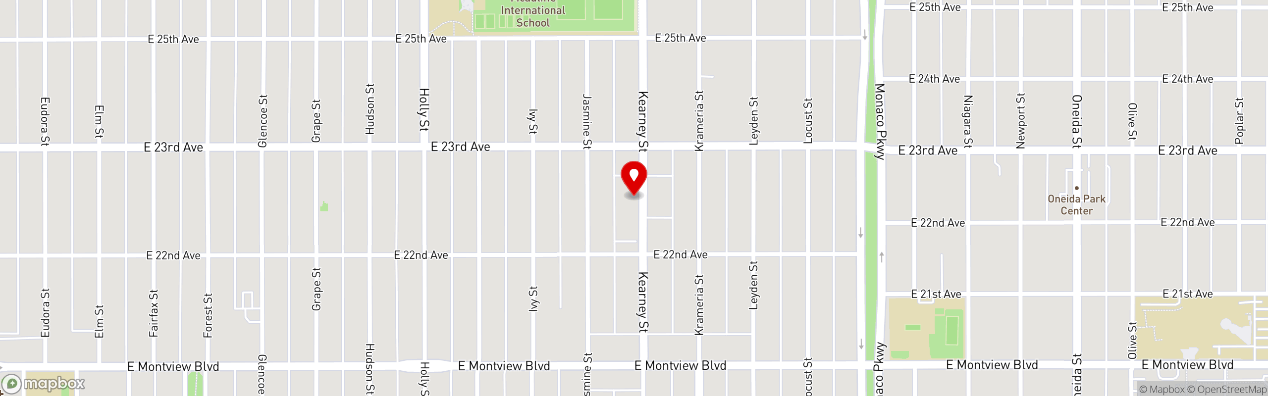 Street map pinning Lucina Eatery & Bar in Lucina Eatery & Bar