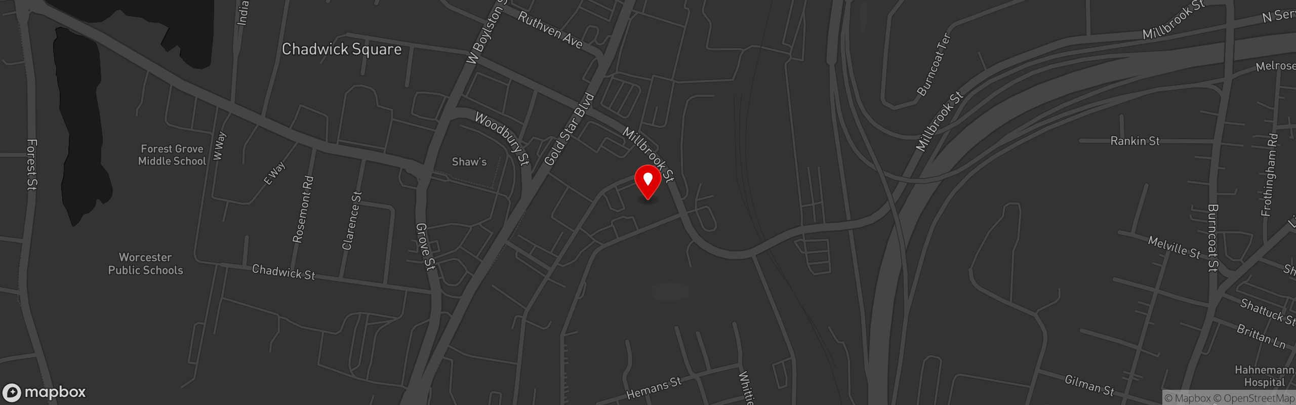 Street map pinning 'Olo Pizza in 'Olo Pizza