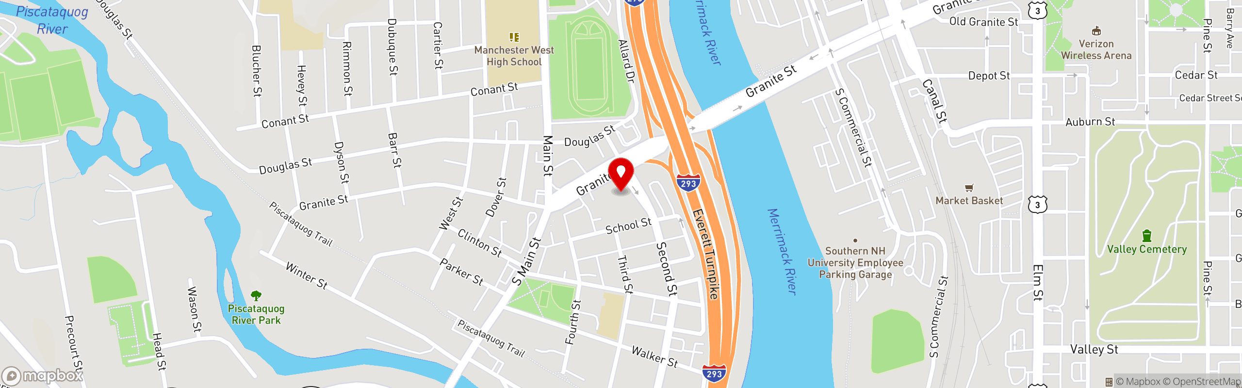 Street map pinning Jorge's Mexican Grill in Jorge's Mexican Cafe and Grill