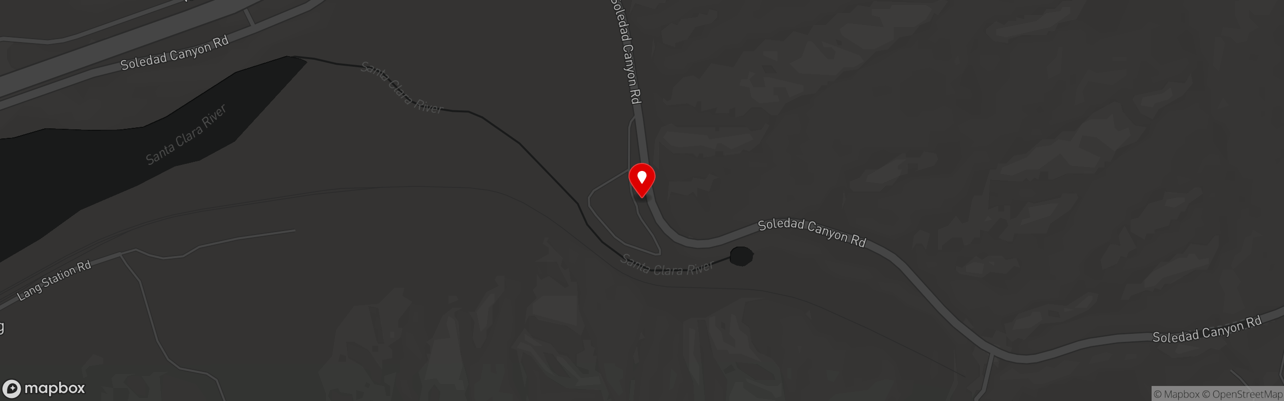 Street map pinning River's End Pub and BBQ in River's End RV Resort