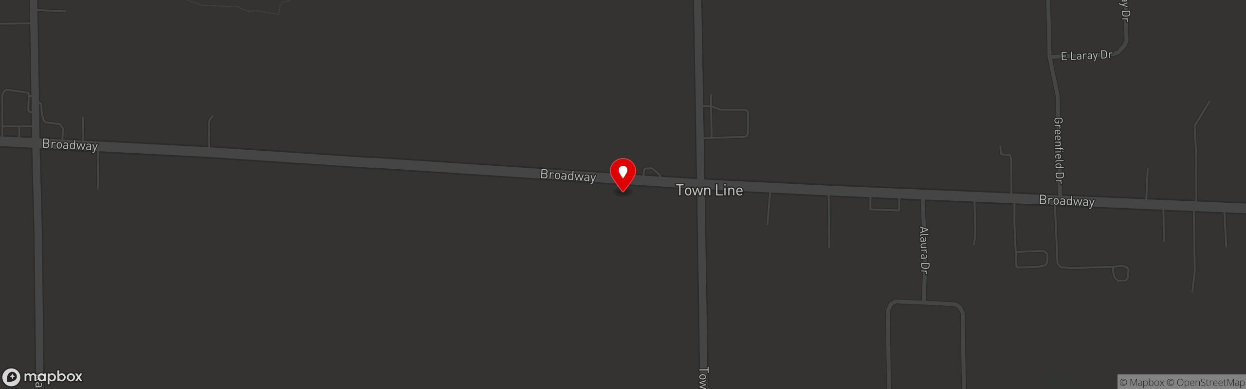 Street map pinning Mooney's Sports Bar and Grill in Mooney's Lancaster