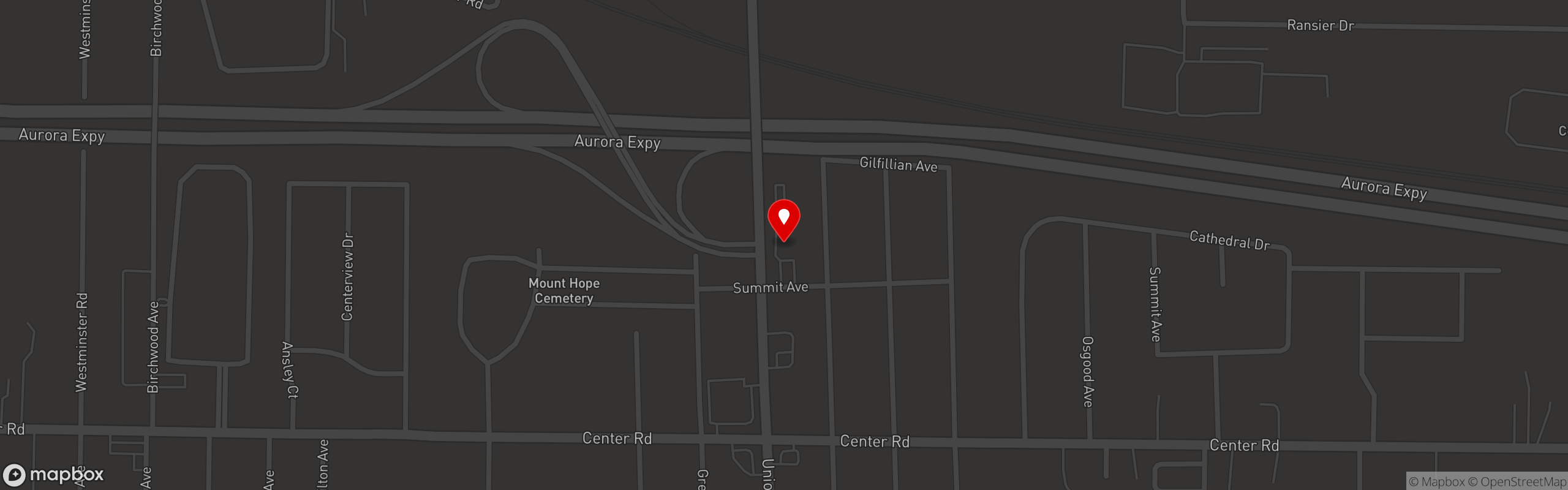 Street map pinning Mooney's Sports Bar and Grill in Mooney's West Seneca