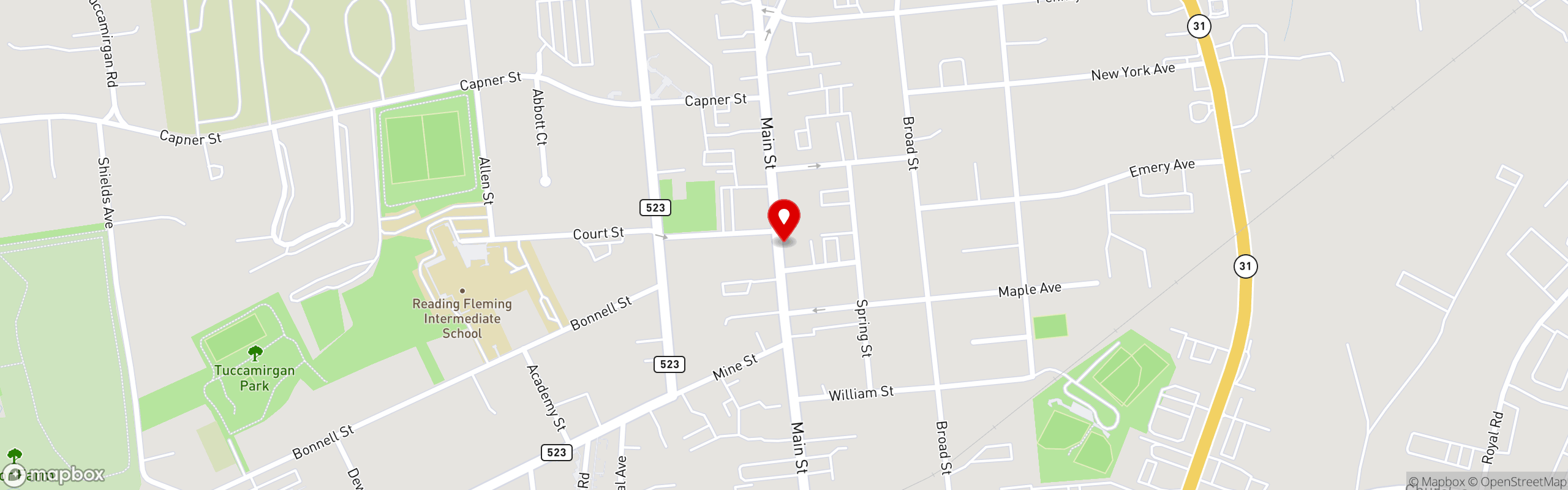Street map pinning Field House Social in Field House Social
