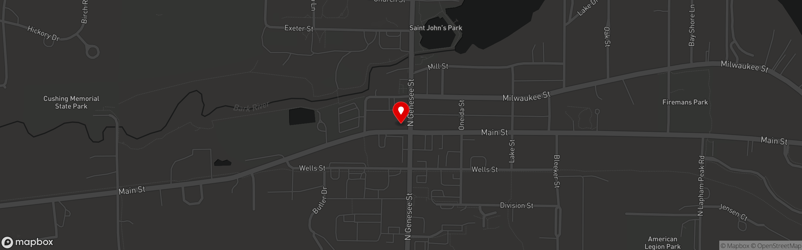 Street map pinning Voodoo Brewing Co - Delafield, WI in Voodoo Brewing Co