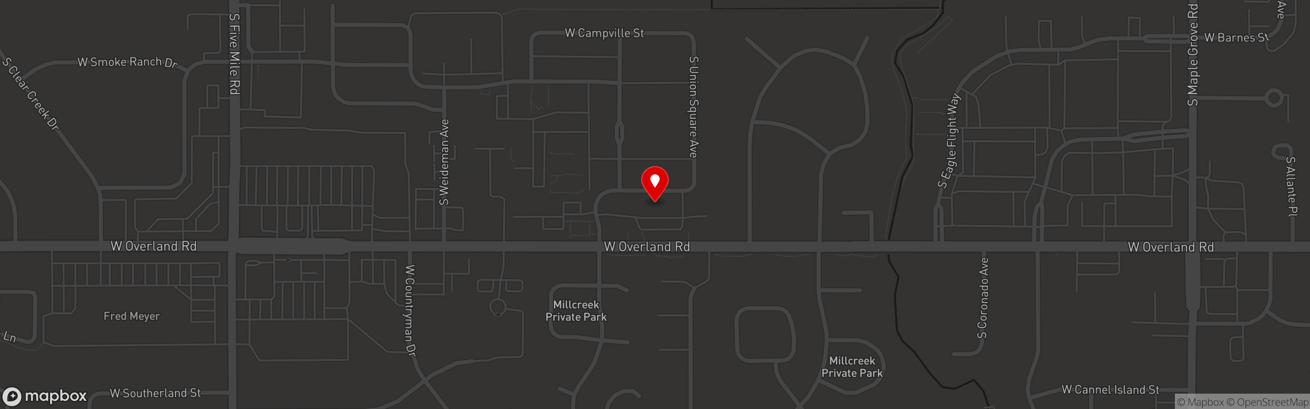 Street map pinning Voodoo Brewing Co. - Boise, Idaho in Voodoo Brewing Co.