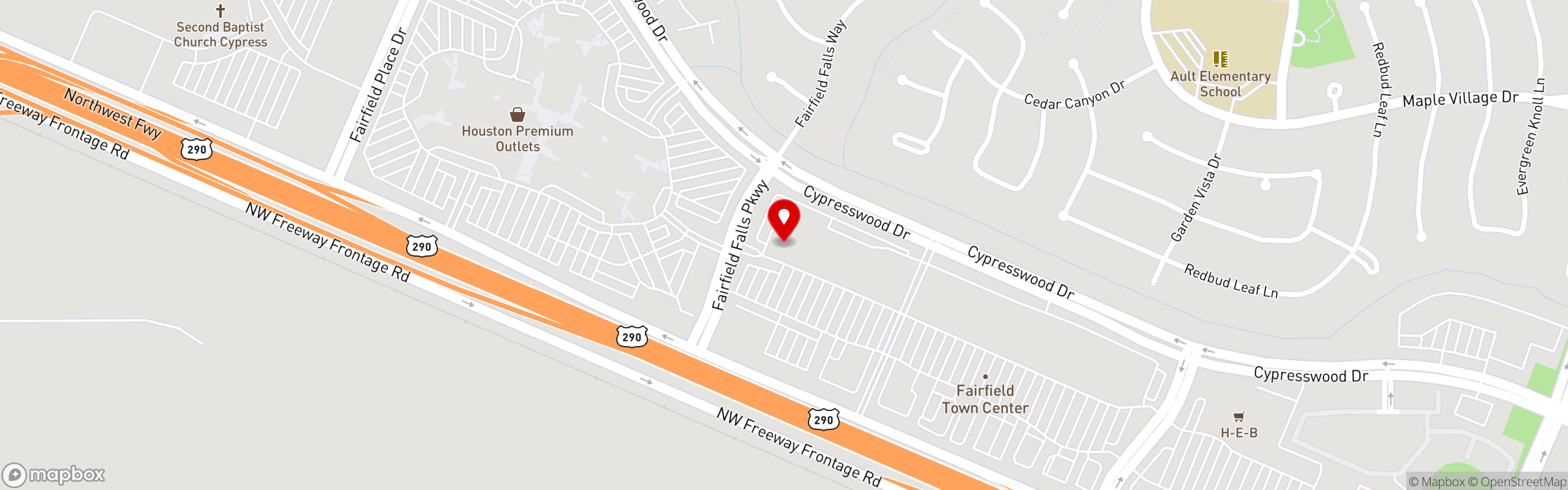 Street map pinning La Viva Cantina in La Viva Cantina