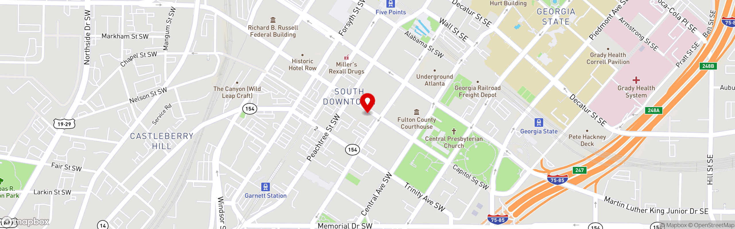 Street map pinning Gotta Have It in Gotta Have it Catering