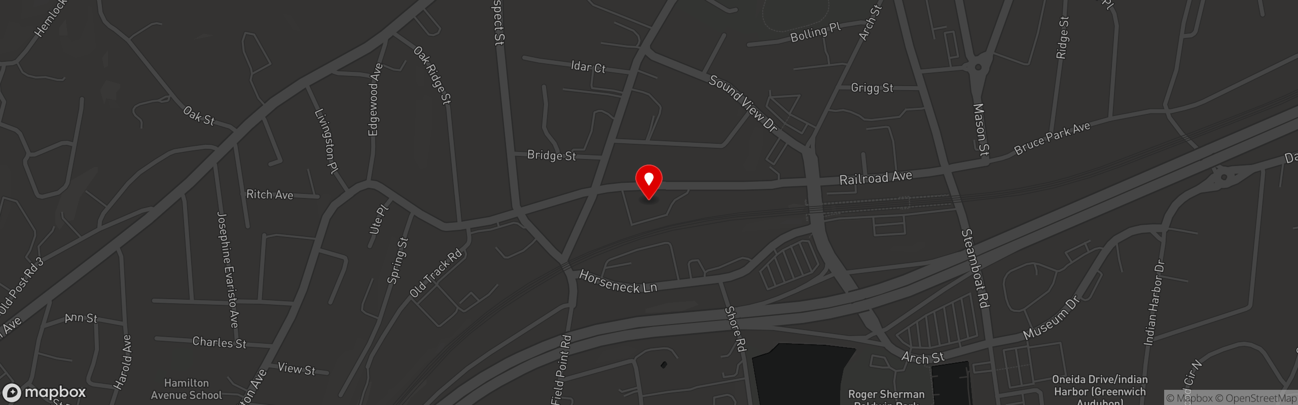 Street map pinning Bella Nonna Restaurant & Pizza in Greenwich