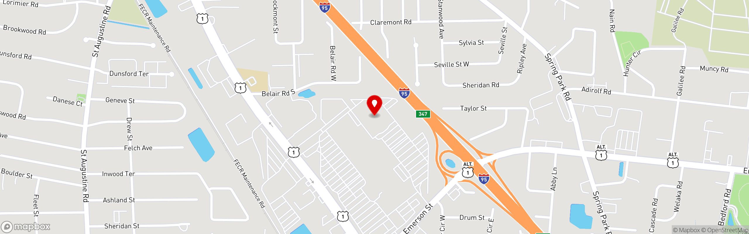 Street map pinning Front Runners Taphouse & Kitchen in Front Runners Taphouse & Kitchen