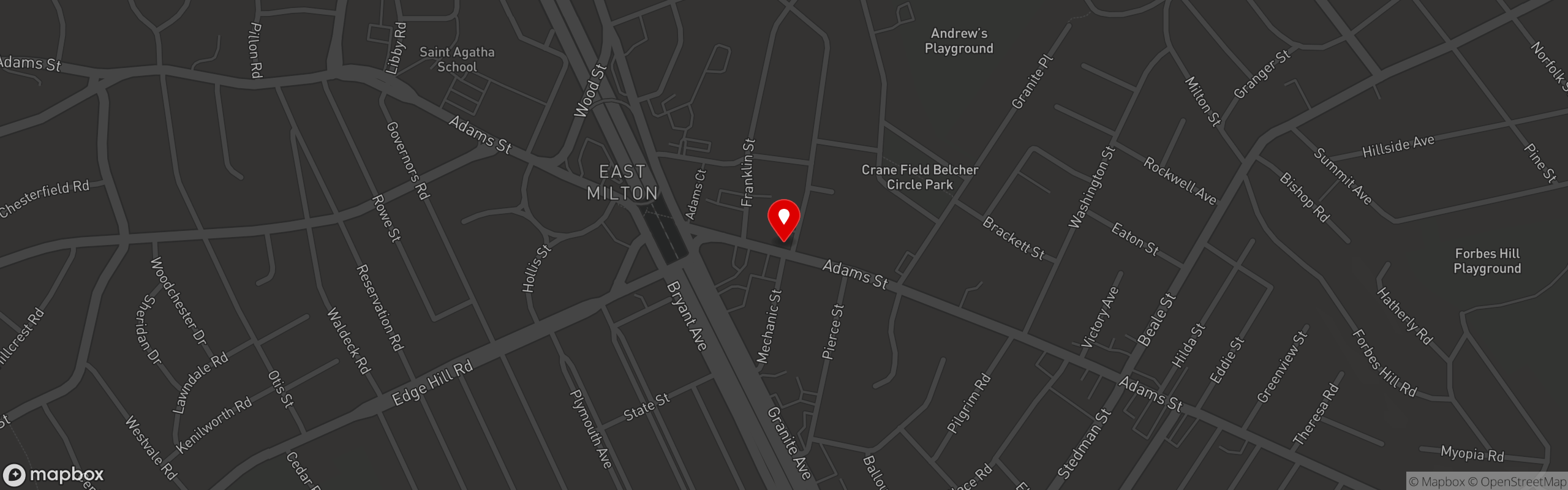 Street map pinning Cypress Catering in Cypress Catering