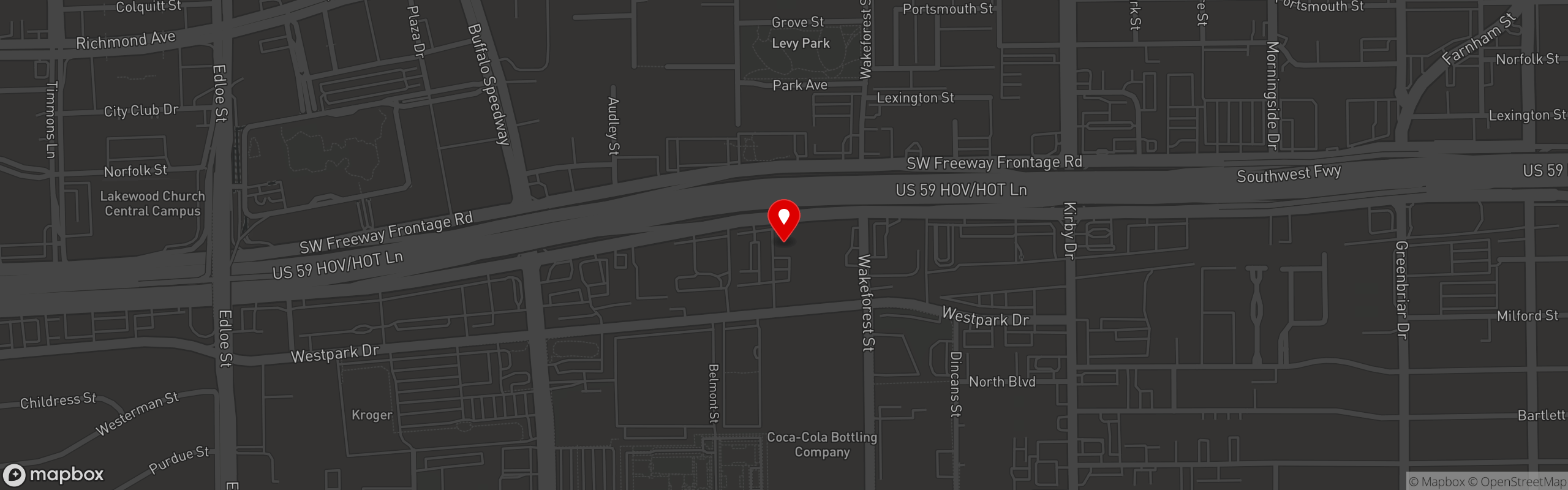 Street map pinning Guadalajara in West University