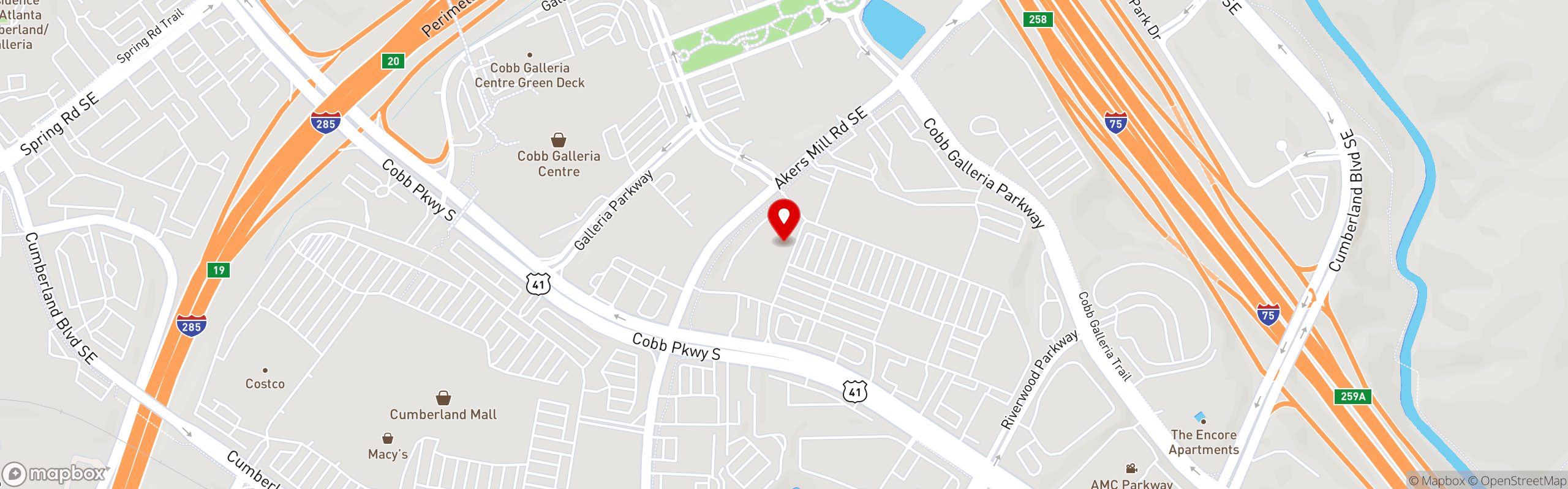 Street map pinning Busé's Kitchen in Busé's Kitchen