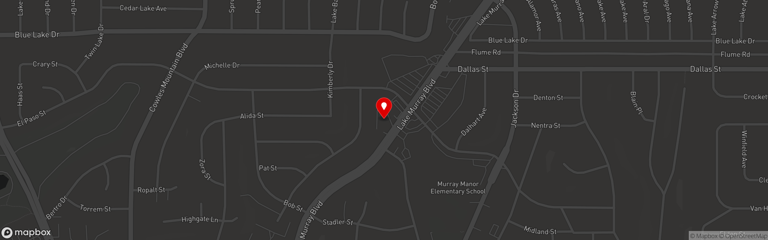 Street map pinning Ney Restaurant in Ney Restaurant - La Mesa
