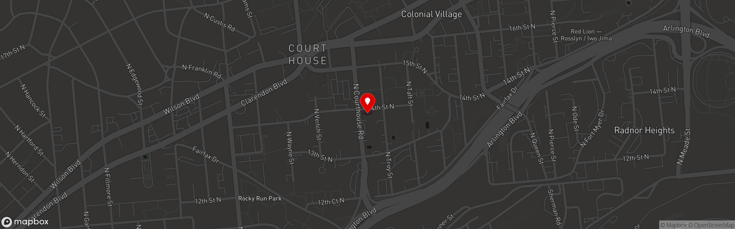 Street map pinning Ragtime in Ragtime
