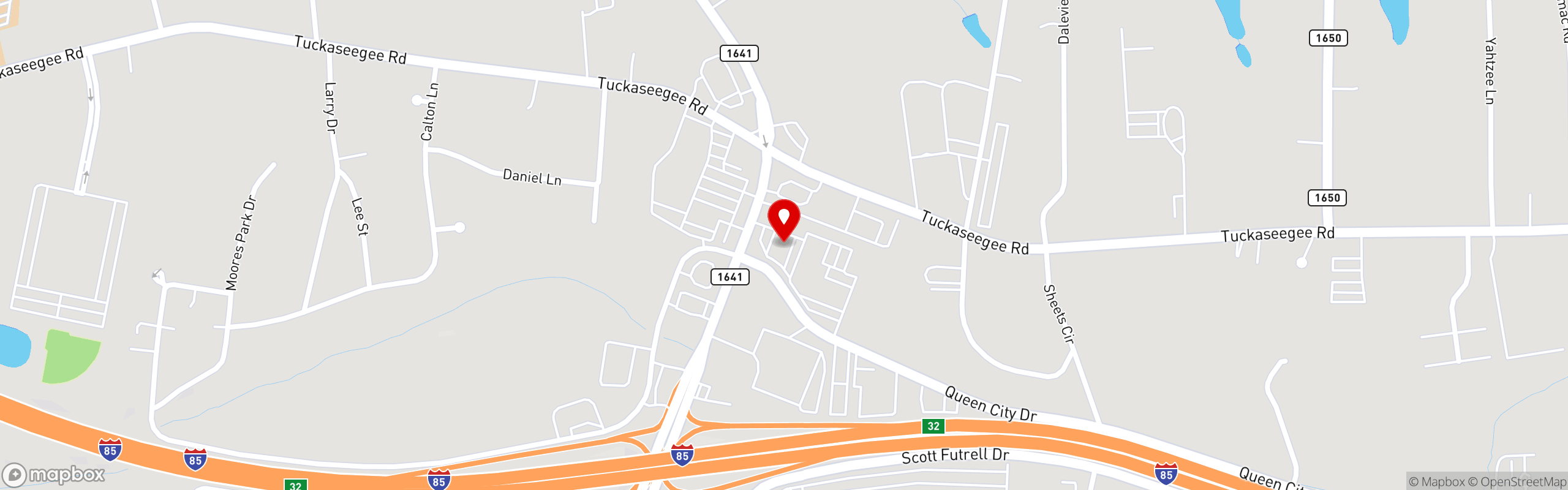 Street map pinning LAGZ RESTAURANT|BAR|GRILLE in Charlotte