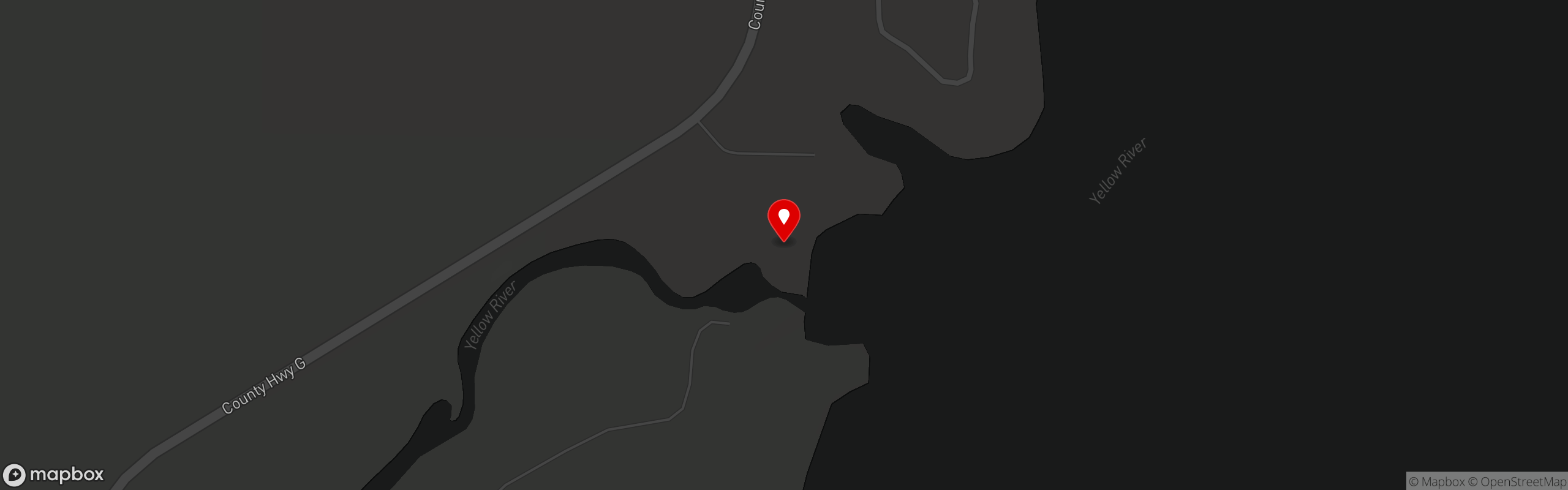 Street map pinning Longshot at Miller Dam in Longshot at Miller Dam