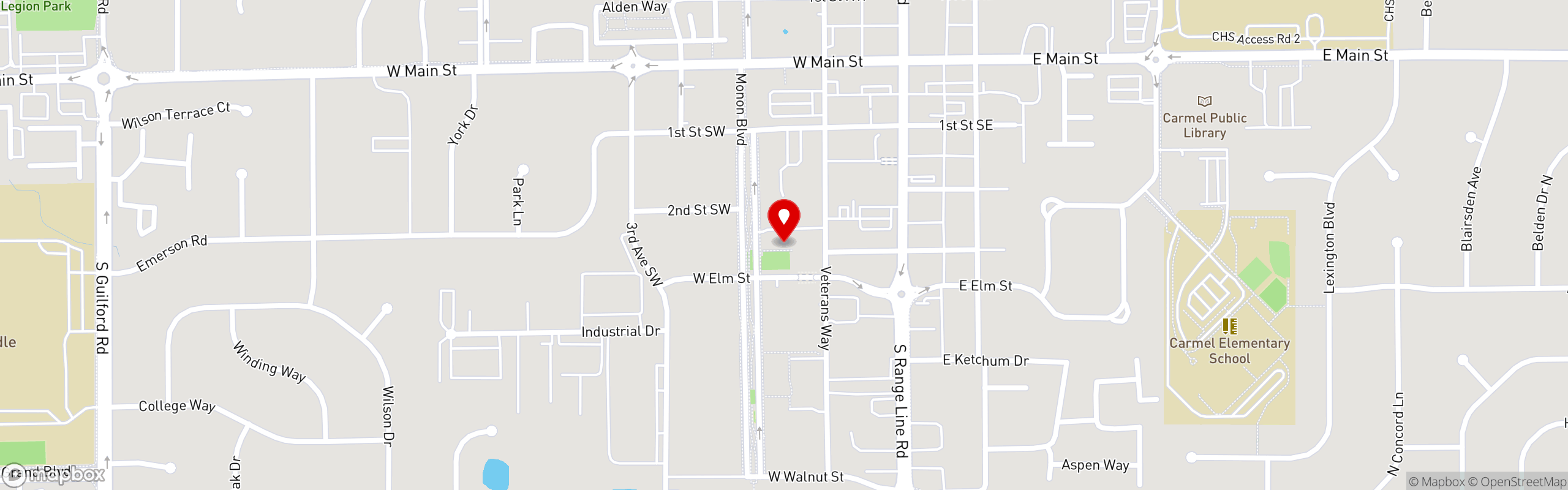 Street map pinning Burgess Restaurant Group in The Den by FoxGardin
