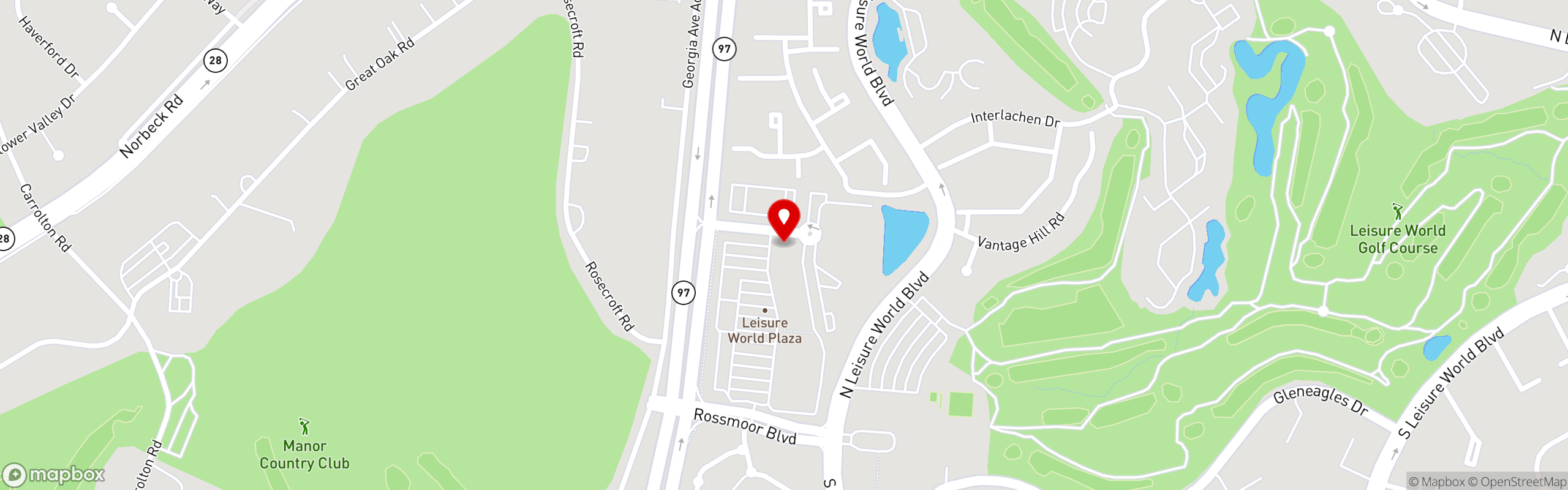 Street map pinning Crisp & Juicy in Crisp & Juicy - Leisure World