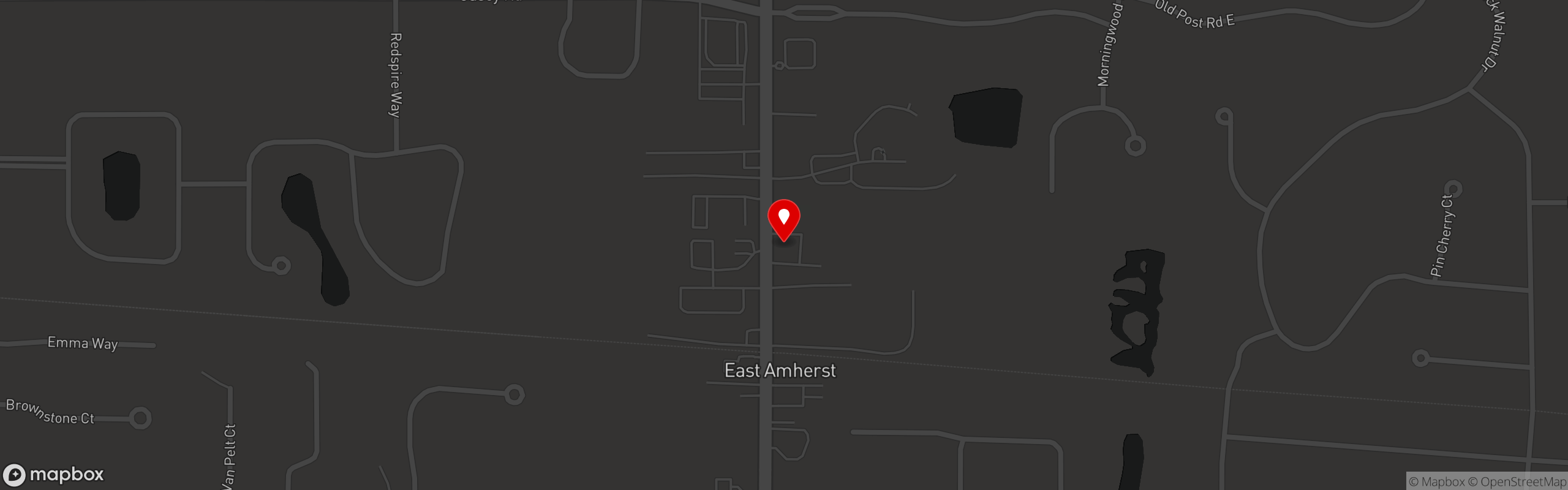 Street map pinning Pautler's Drive-In in East Amherst