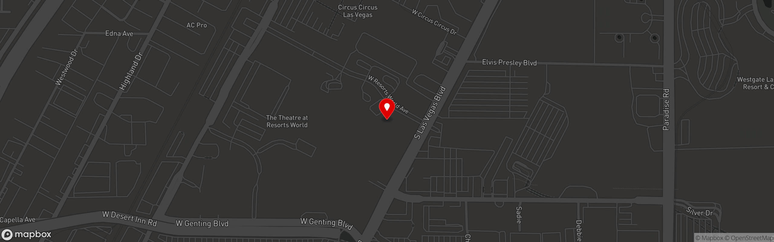 Street map pinning Stubborn Seed in Las Vegas