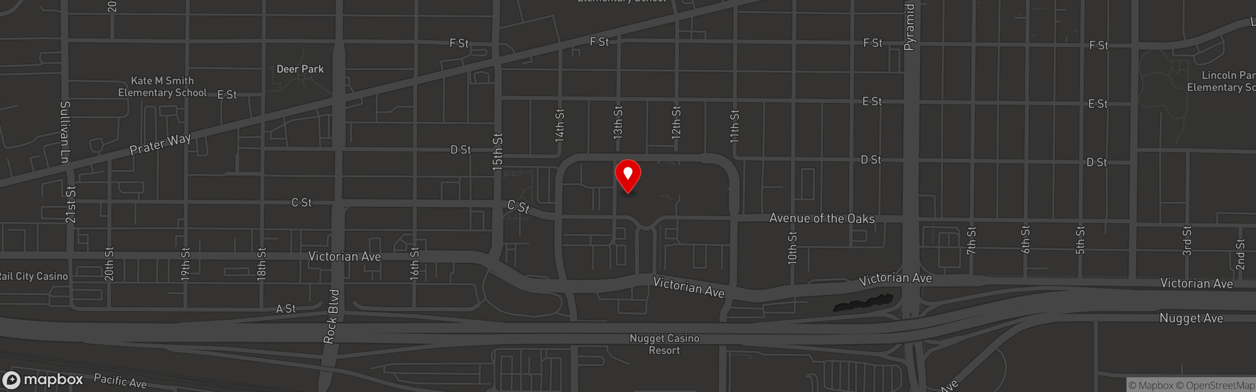 Street map pinning Engine 8 Urban Winery in Sparks, Nevada