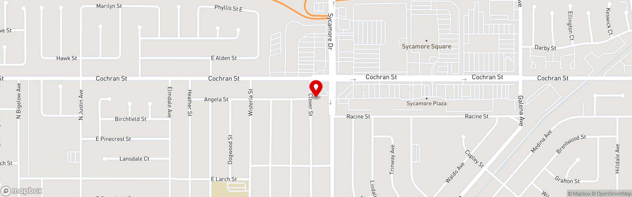 Street map pinning Greek House Cafe in Greek House Cafe