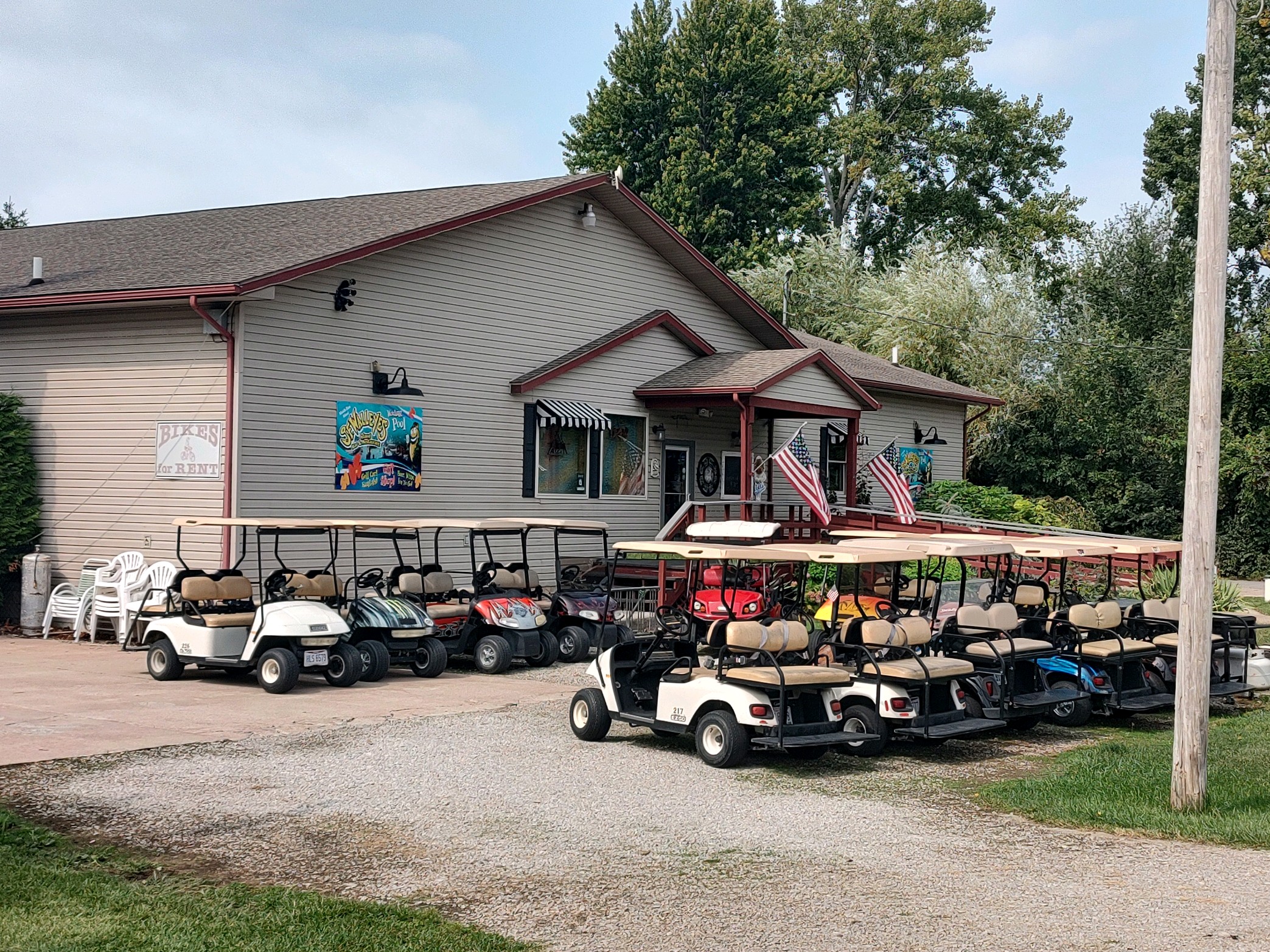 Golf Cart Rentals - J.F. Walleye's - Restaurant in Middle Bass, OH