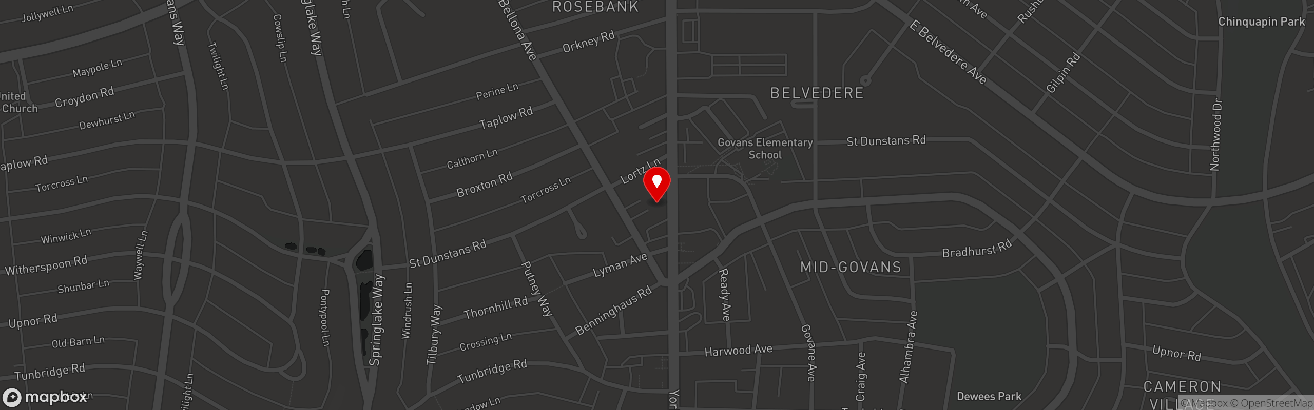 Street map pinning Noir Restaurant & Lounge in Noir Restaurant & Lounge
